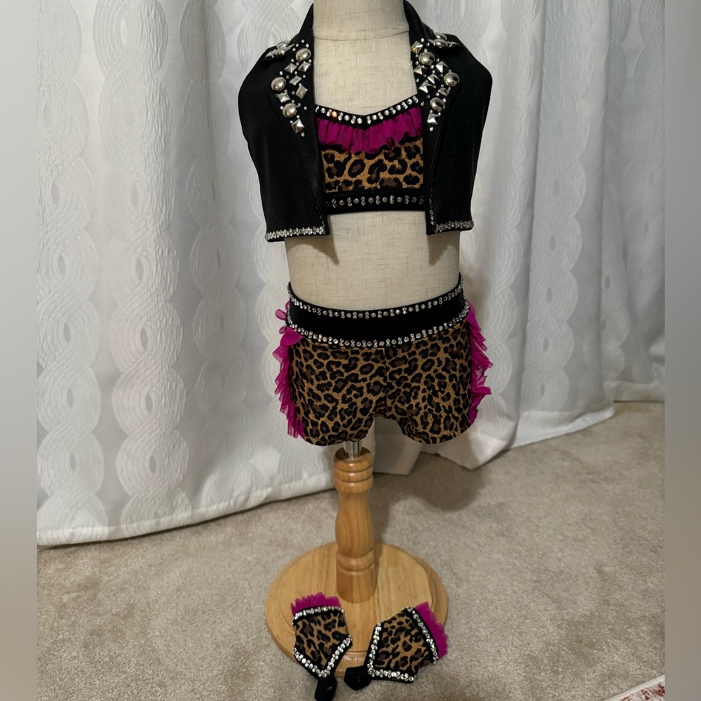 Leopard biker costume child size 5/6 
(no longer have the hat)